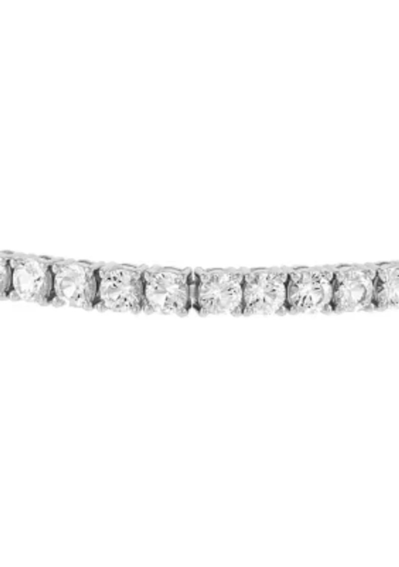 Lab Grown White Sapphire Bracelet