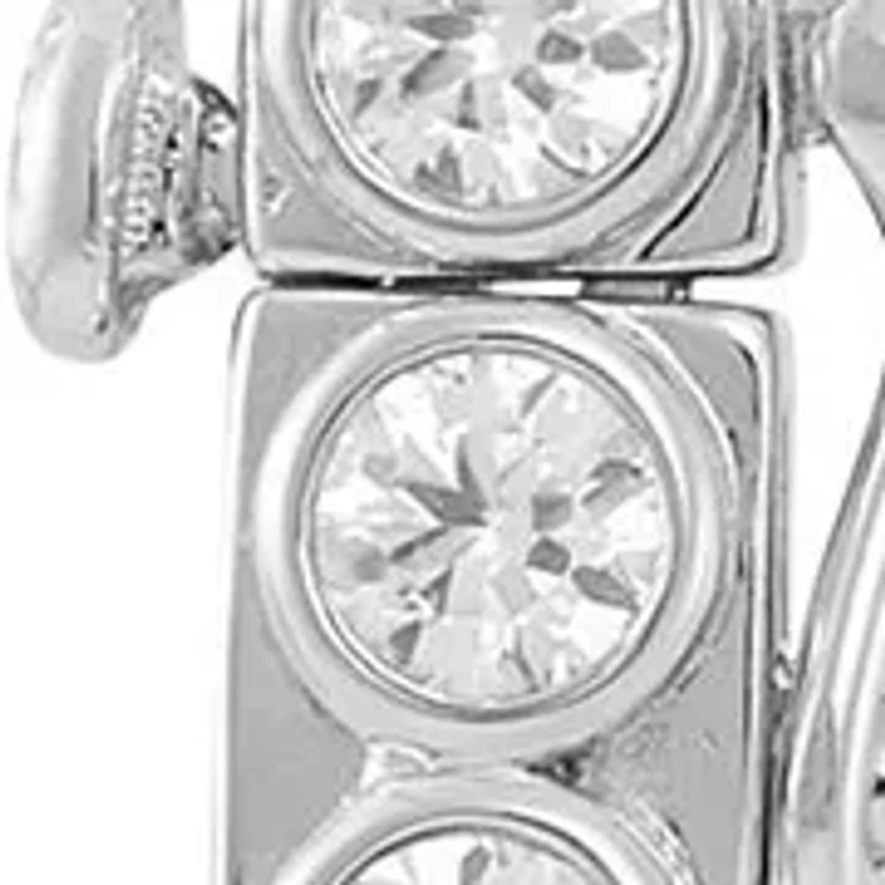 Lab Grown White Sapphire Tennis Bracelet in Sterling Silver