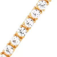 4.75 ct. t.w. Lab Grown White Sapphire Tennis Bracelet Gold Over Silver 