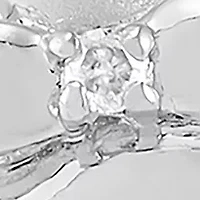 Girls 1/10 ct. t.w. Diamond Bunny Stud Earrings in Sterling Silver