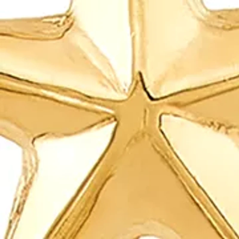 Hope with Dangle Star Necklace in Sterling Silver and 10K Yellow Gold