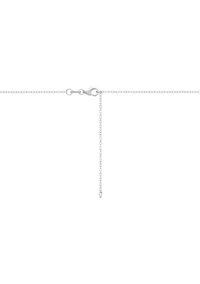 1/10 ct. t.w. Diamond Heart Pendant with 16" Cable Chain in Sterling Silver