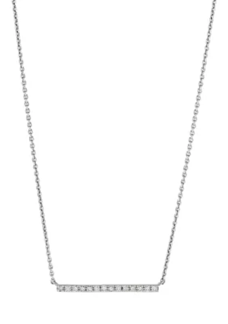 1/5 ct. t.w. Diamond Pendant and Earring Set in Sterling Silver