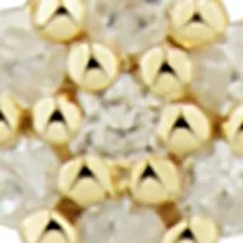 1/10 ct. t.w. Diamond Circle Earrings and Necklace Set in 10K Yellow Gold