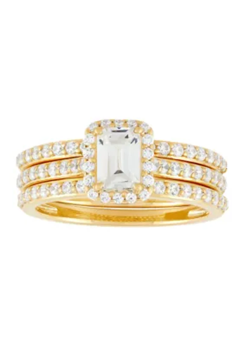1.5 ct. t.w. Lab Grown Diamond Set Ring in 10K Yellow Gold