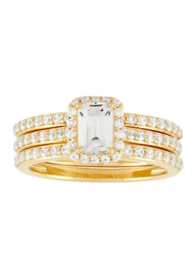 1.5 ct. t.w. Lab Grown Diamond Set Ring in 10K Yellow Gold