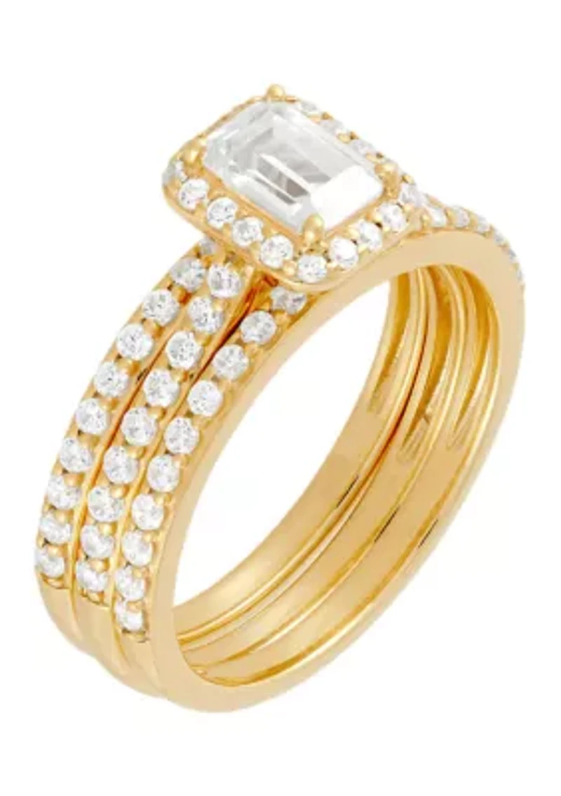 1.5 ct. t.w. Lab Grown Diamond Set Ring in 10K Yellow Gold