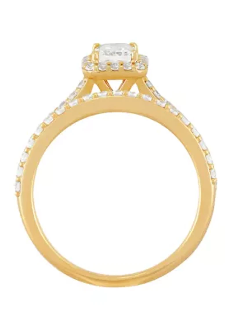 1.5 ct. t.w. Lab Grown Diamond Set Ring in 10K Yellow Gold