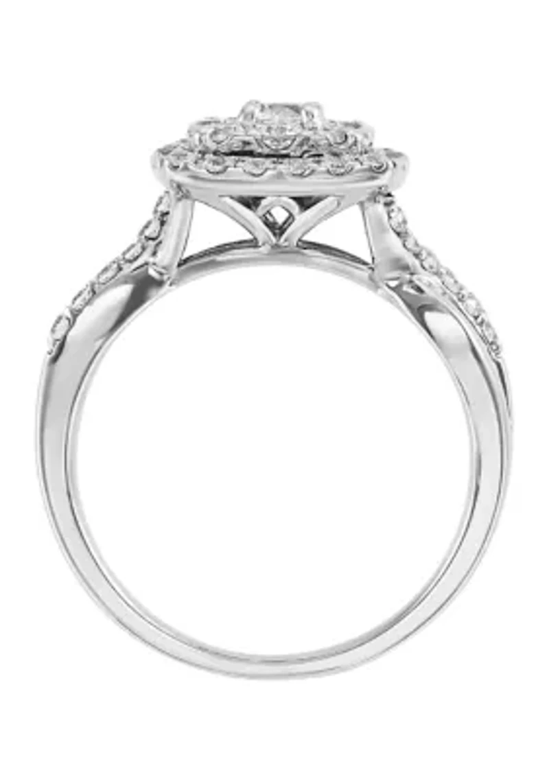ct. t.w. Lab Grown Diamond Ring in 14K White Gold
