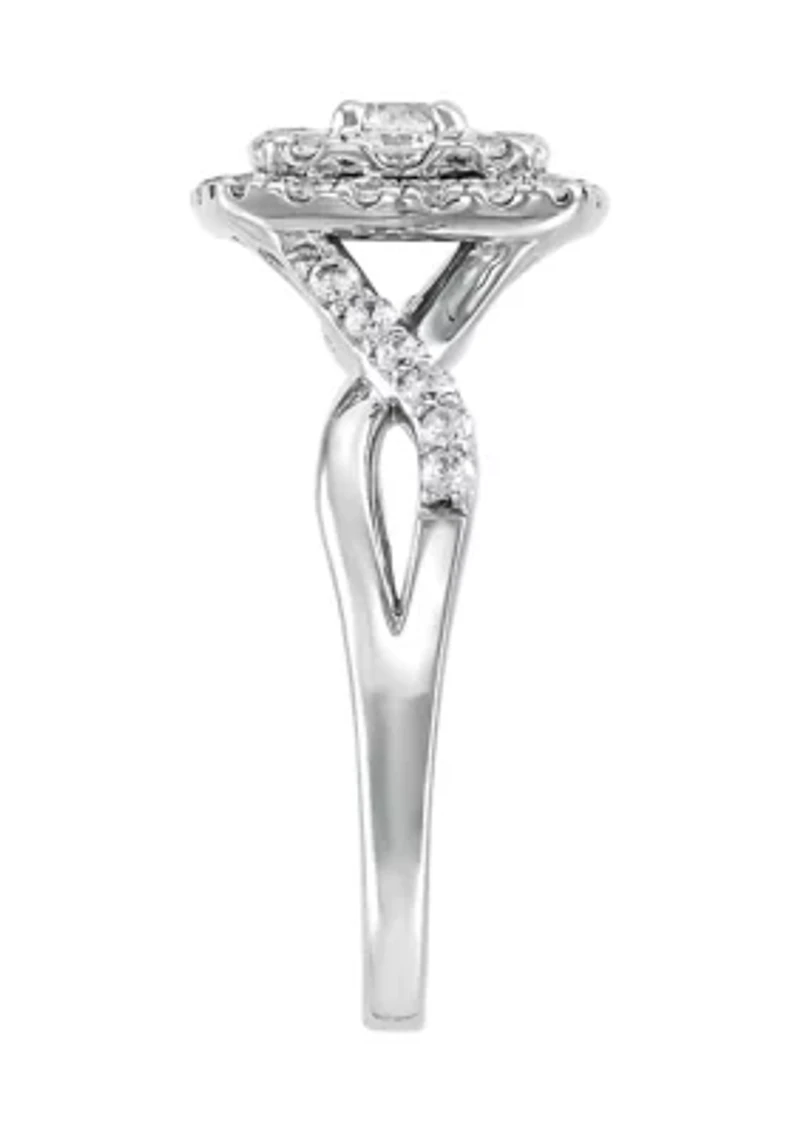 ct. t.w. Lab Grown Diamond Ring in 14K White Gold