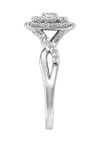 ct. t.w. Lab Grown Diamond Ring in 14K White Gold