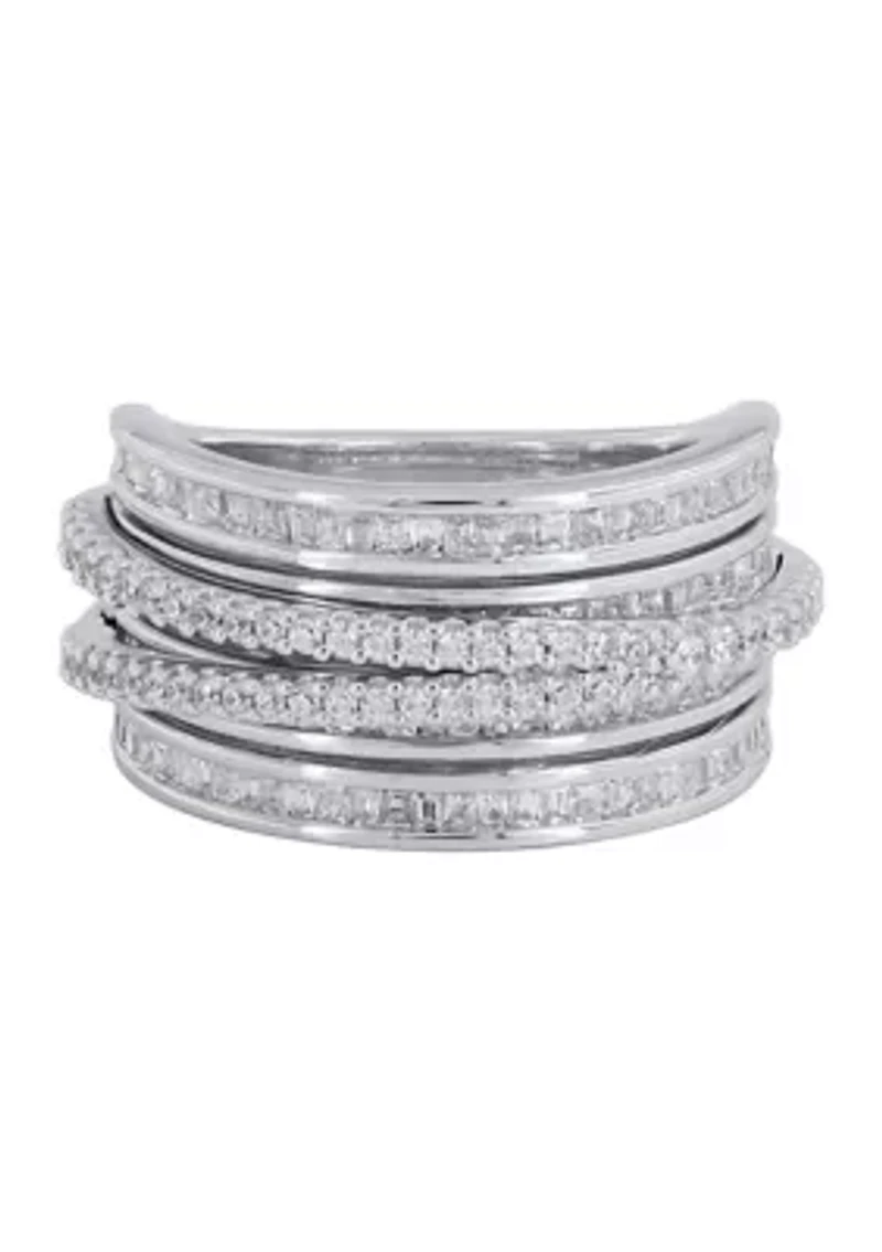 1 ct. t.w. Diamond Ring in Sterling Silver