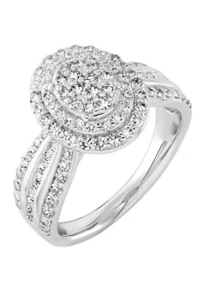 1 ct. t.w. Lab Grown Diamond Ring in Sterling Silver
