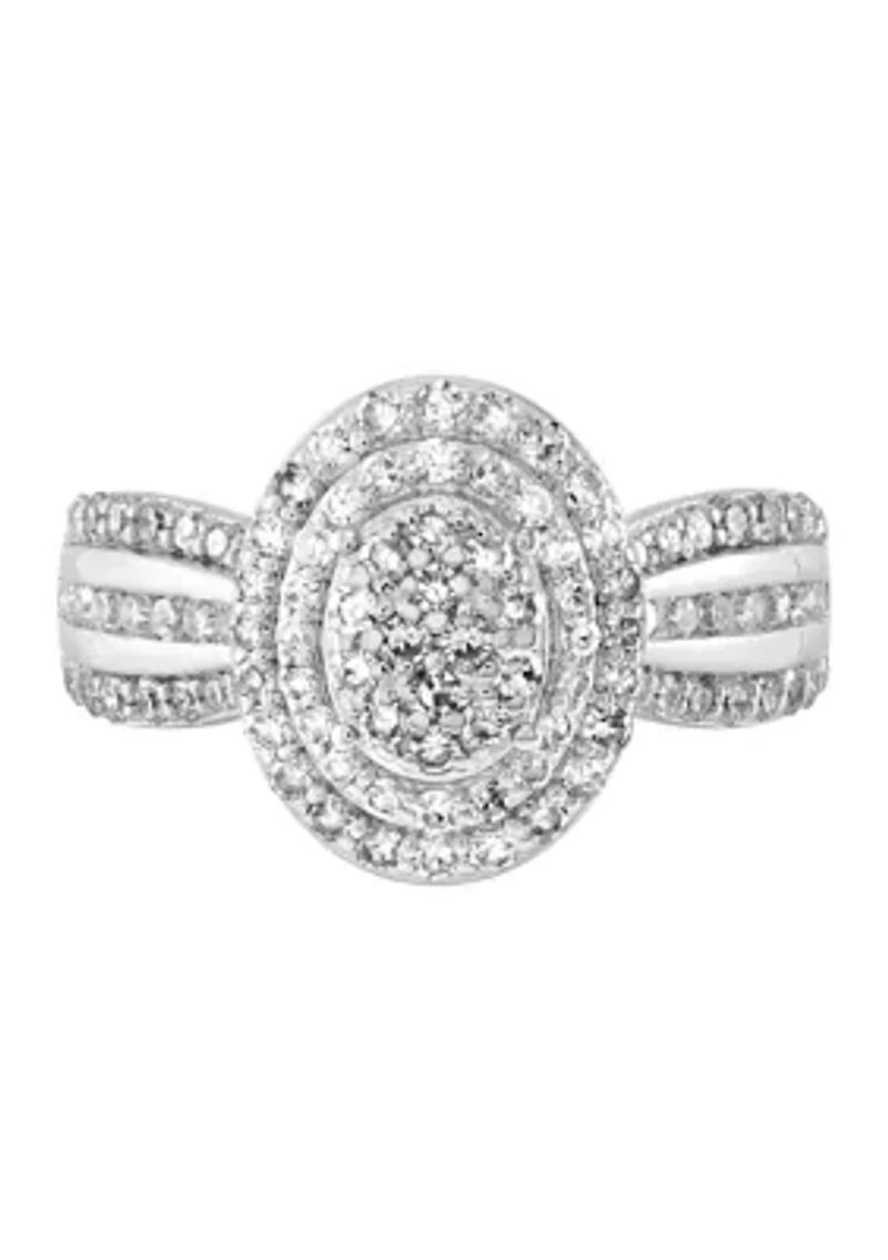 1 ct. t.w. Lab Grown Diamond Ring in Sterling Silver