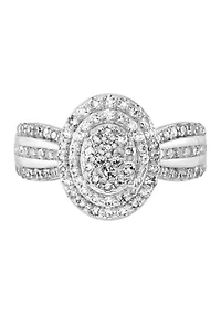1 ct. t.w. Lab Grown Diamond Ring in Sterling Silver