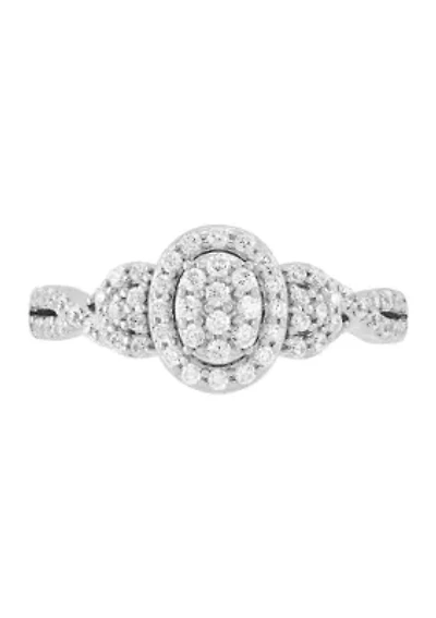 1/2 ct. t.w. Lab Grown Diamond Ring in Sterling Silver