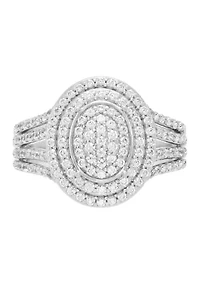 1 ct. t.w. Lab Grown Diamond Ring in Sterling Silver