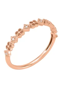 Diamond Accent Ring in 10K Rose Gold