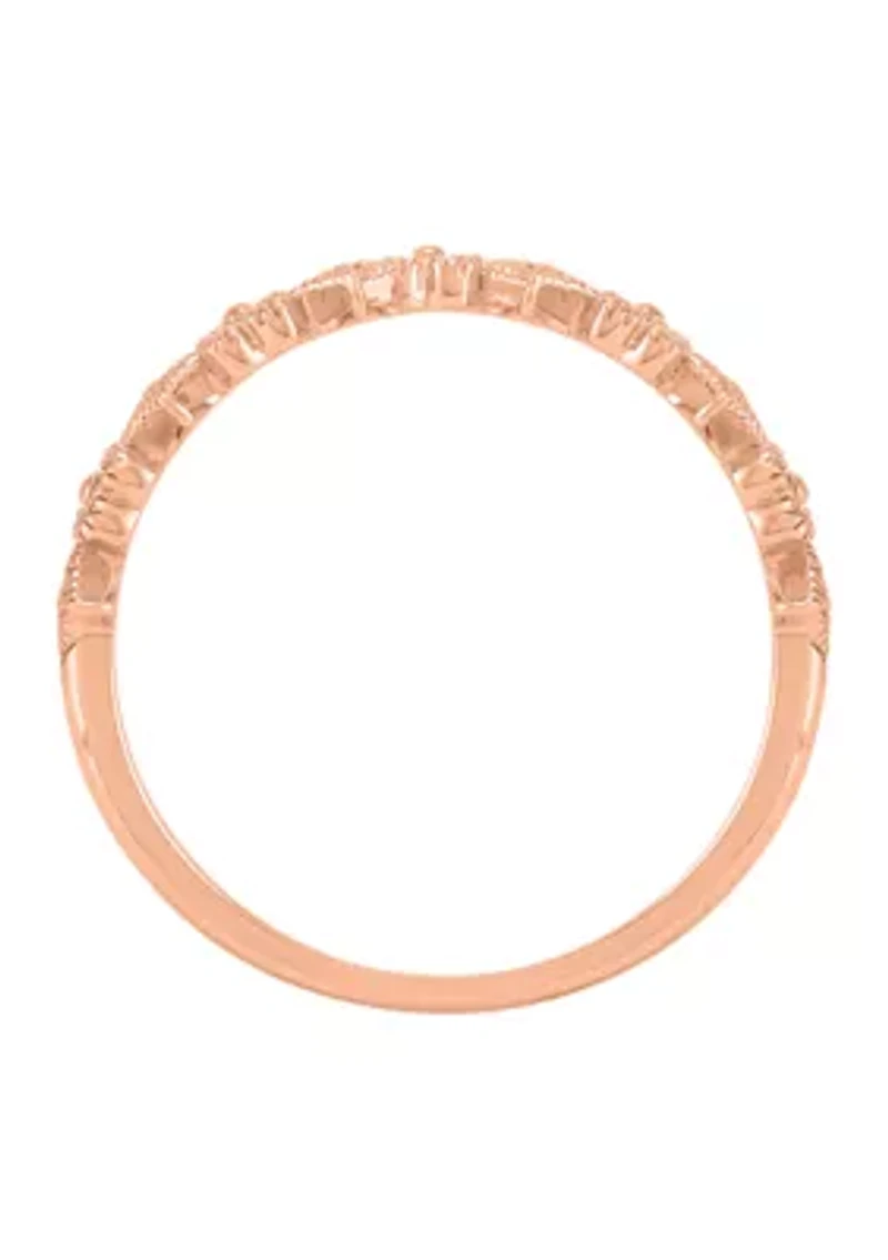 Diamond Accent Ring in 10K Rose Gold