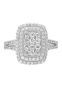  1 ct. t.w. Lab Grown Diamond Ring in Sterling Silver