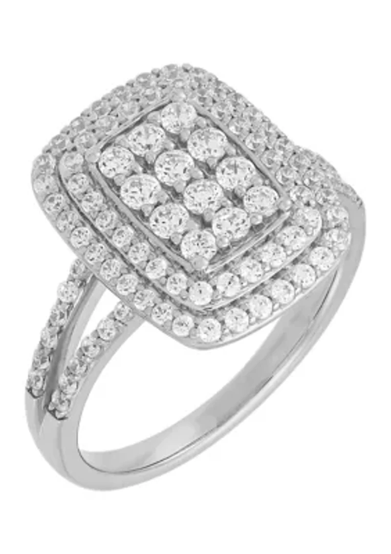  1 ct. t.w. Lab Grown Diamond Ring in Sterling Silver