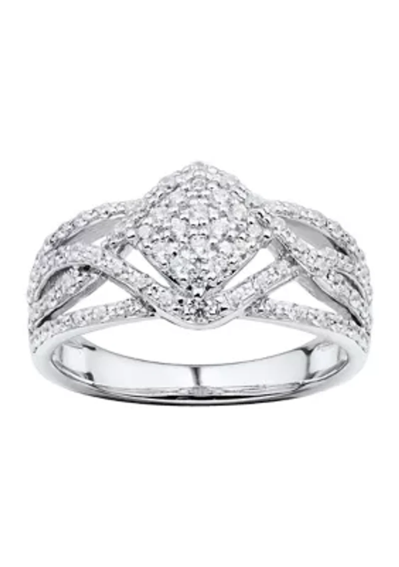 1/2 ct. t.w. Lab Grown Ring in Sterling Silver