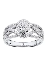 1/2 ct. t.w. Lab Grown Ring in Sterling Silver