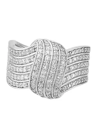 1 ct. t.w. Lab Grown Diamond Ring in Sterling Silver