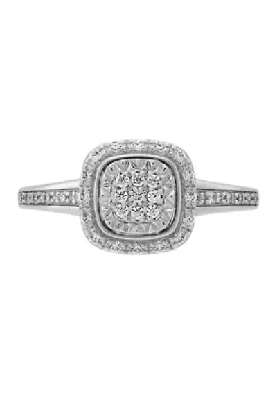  1/4 ct. t.w. Lab Grown Diamond Ring in Sterling Silver