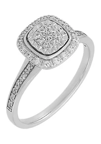  1/4 ct. t.w. Lab Grown Diamond Ring in Sterling Silver