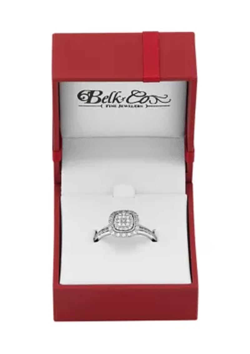  1/4 ct. t.w. Lab Grown Diamond Ring in Sterling Silver