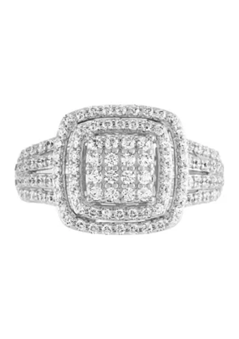  1 ct. t.w. Lab Grown Diamond Ring in Sterling Silver