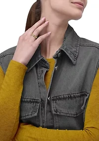 1/4 ct. t.w. Lab Grown Diamond Ring in Gold Over Sterling Silver