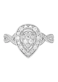 1/4 ct. t.w. Lab Grown Diamond Ring in Sterling Silver