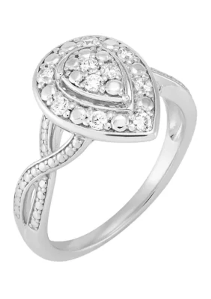 1/4 ct. t.w. Lab Grown Diamond Ring in Sterling Silver