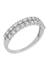 1/2 ct. t.w. Lab Grown Diamond Ring in Sterling Silver