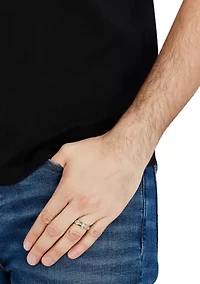 1/4 Lab Grown Diamond Gent Ring in 10K Yellow Gold