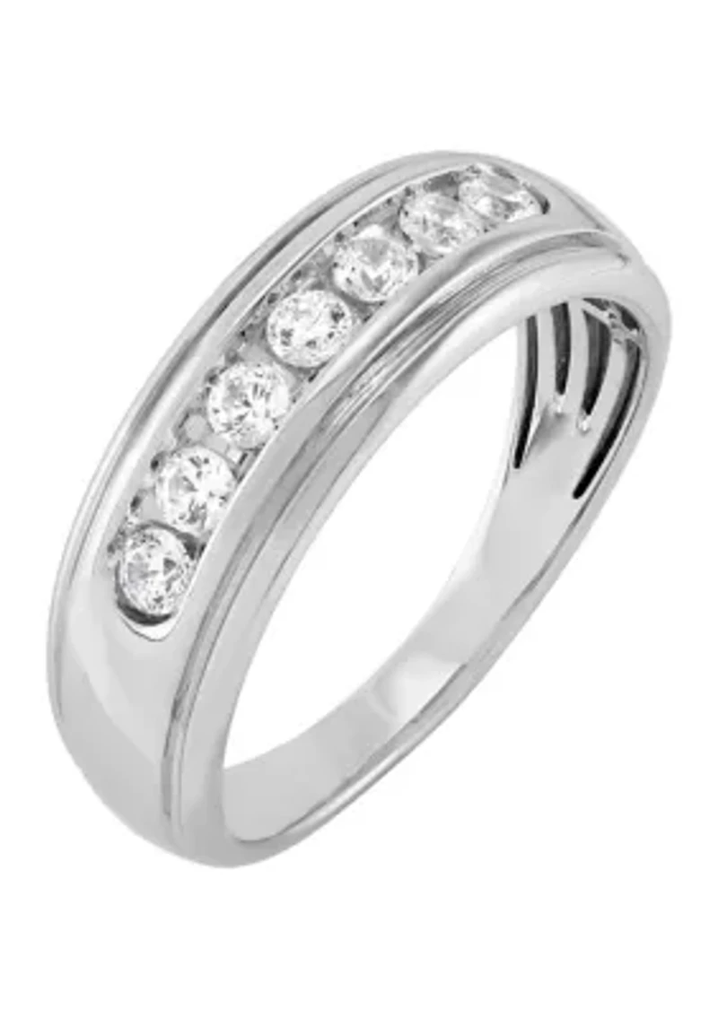 1/2 ct. t.w. Lab Grown Diamond Mens Ring in 10K White Gold