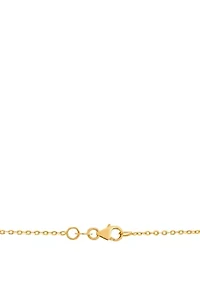 1/10 ct. t.w. Diamond Cross Pendant Necklace in 10K Yellow Gold