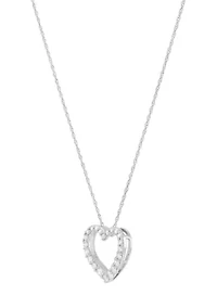 Grown With Love 1/3 ct. t.w. Lab Created Diamond Pendant with 18 Inch Rope Chain in 10K White Gold