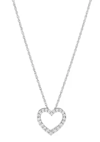 Grown With Love 1/3 ct. t.w. Lab Created Diamond Pendant with 18 Inch Rope Chain in 10K White Gold