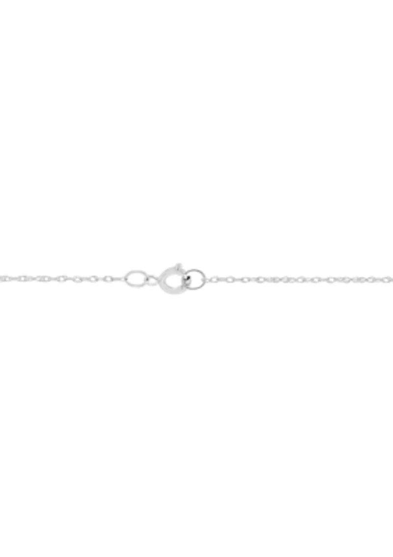 Grown With Love 1/3 ct. t.w. Lab Created Diamond Pendant with 18 Inch Rope Chain in 10K White Gold