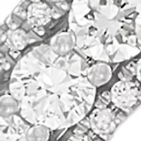 3/8 ct. t.w. Diamond Pendant with 18" Cable Chain in 10K White Gold