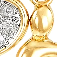  1/10 ct. t.w. Diamond Heart Pendant in 10K Yellow Gold