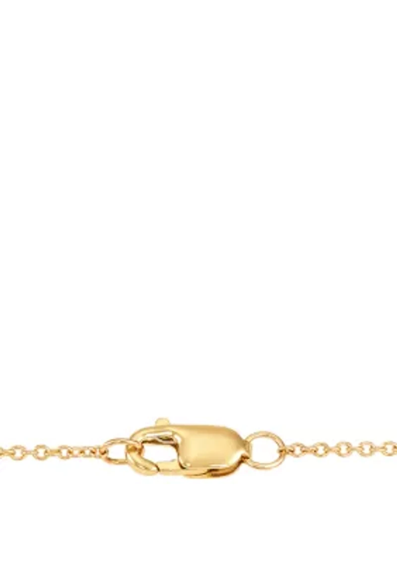 1/10 ct. t.w. Diamond Heart Pendant in 10K Yellow Gold