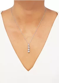 1 ct. t.w. Diamond Pendant in 10K White Gold