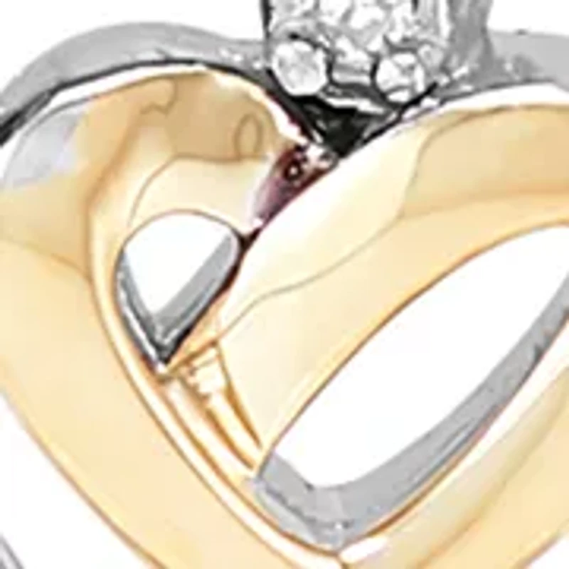 1/10 ct. t.w. Diamond Mom Pendant with 18" Cable Chain in Sterling Silver and 10K Yellow Gold