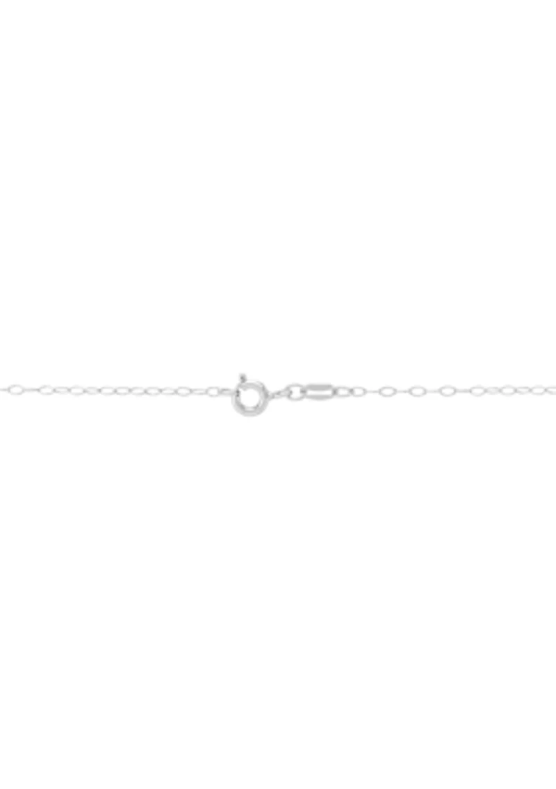 1/10 ct. t.w. Diamond Mom Pendant with 18" Cable Chain in Sterling Silver and 10K Yellow Gold