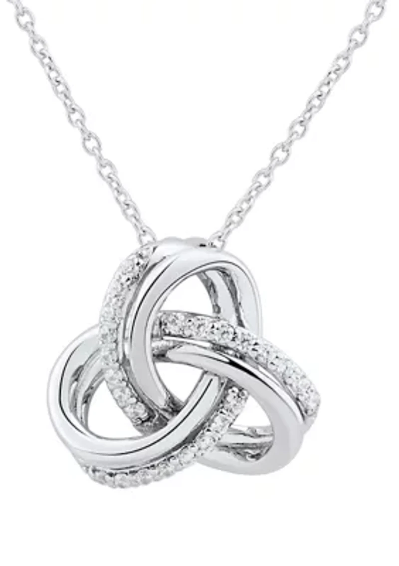 1/10 ct. t.w. Diamond Pendant Necklace in Sterling Silver