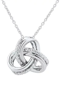 1/10 ct. t.w. Diamond Pendant Necklace in Sterling Silver